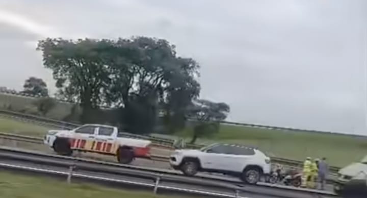  Motociclista fica ferido em acidente na Dom Gabriel